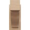 Ekena Millwork 5 1/2-in W x 12-in D x 12-in H Funston Block Rough Cedar Woodgrain TimberThane Outlooker, Primed Tan OUTUR055X12X12FST44RCPR - alternate 6